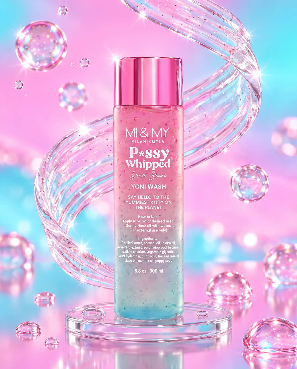 P*ssy Whipped Yum Yum Yoni Wash — 2 Bottles